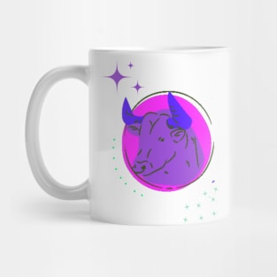 zodiac sign of Taurus Purple design Horoscope Mug